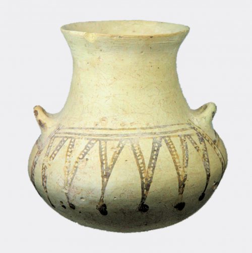 West Asian Antiquities- Mesopotamian painted pottery vase