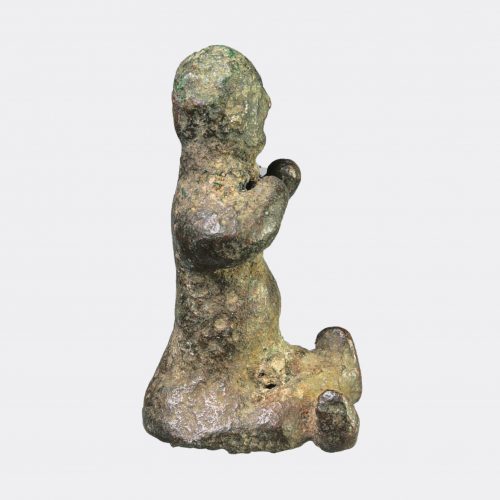 Etruscan Antiquities - Etruscan votive bronze figure depicting a young child