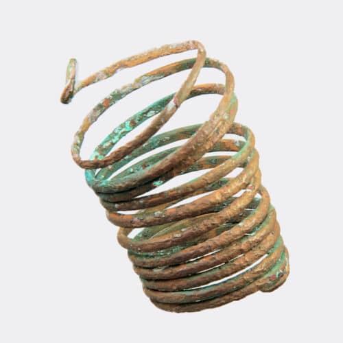 Miscellaneous Antiquities - Etruscan or Villanovan spiral bronze hair or beard ornament