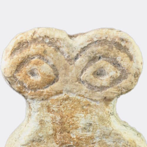 West Asian Antiquities - Mesopotamian Tel Brak calcite Eye Idol
