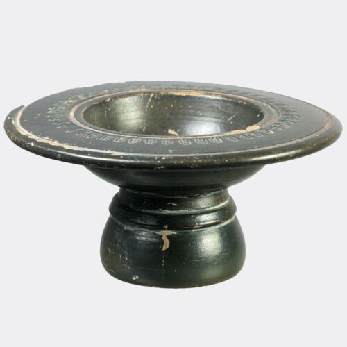 Greek Antiquities - Greek black glaze stemmed bowl