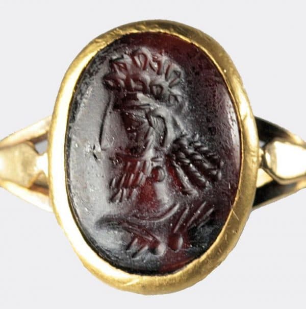 Ancient Jewellery - Sassanian portrait seal, ex Dukes of Argyll