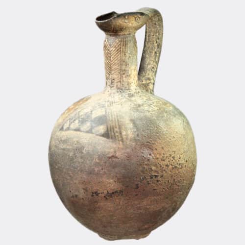 Cypriot Iron Age fine painted pottery oinochoe