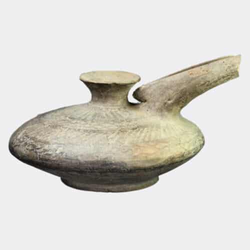Tepe Hissar pottery beaked jug with line-burnished decoration
