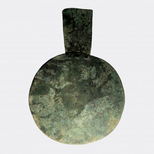 West Asian Antiquities - Amlash sheet bronze decorated idol or mirror