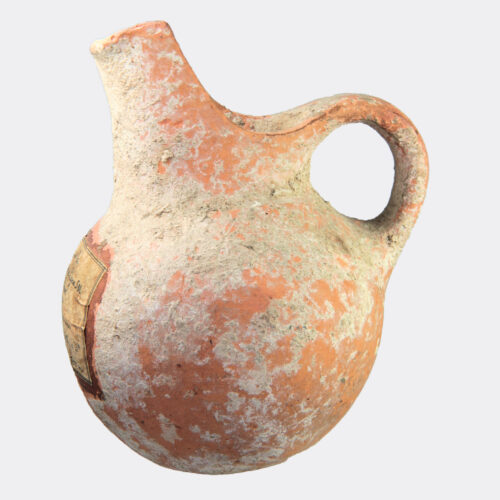 Greek Antiquities - Northern Greek Bronze Age pottery jug with incised decoration