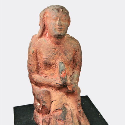 Egyptian Antiquities - Egyptian Ptolemaic ithyphallic pottery figure