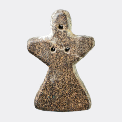 West Asian Antiquities - Tepe Hissar grey stone female idol figure