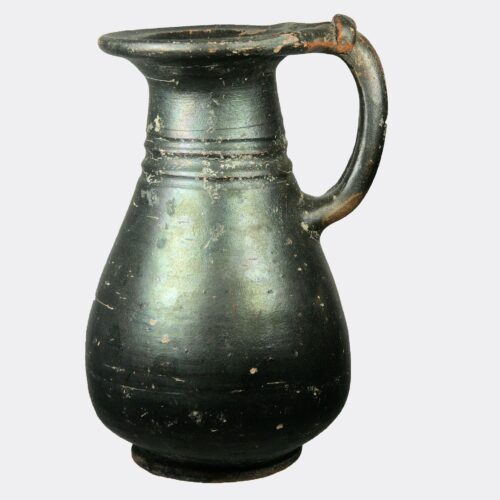 Roman Antiquities - Italic black glazed pottery jug