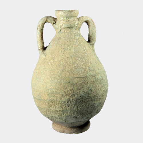 Islamic Antiquities - Kashan glazed pottery vase