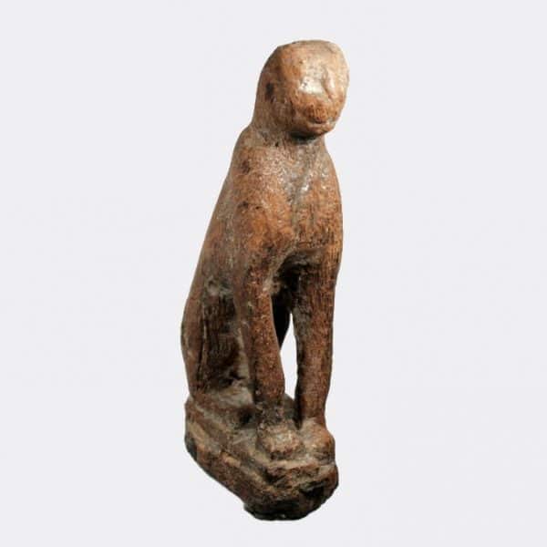 Egyptian Antiquities - Egyptian hardwood seated cat