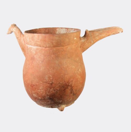 Khorvin pottery jug with animal head