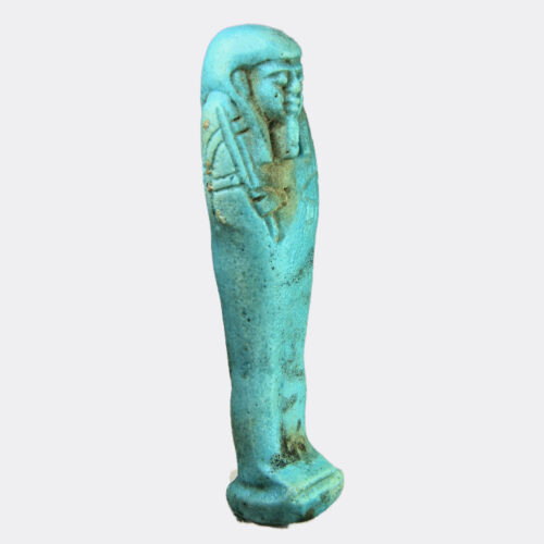 Egyptian Antiquities - Egyptian faience shabti