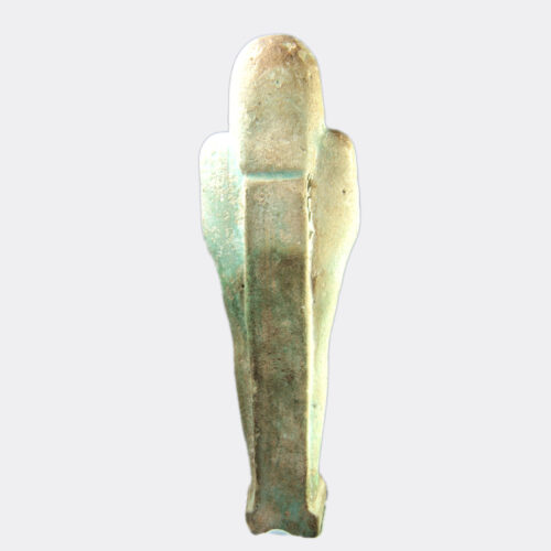 Egyptian Antiquities - Egyptian faience inscribed shabti
