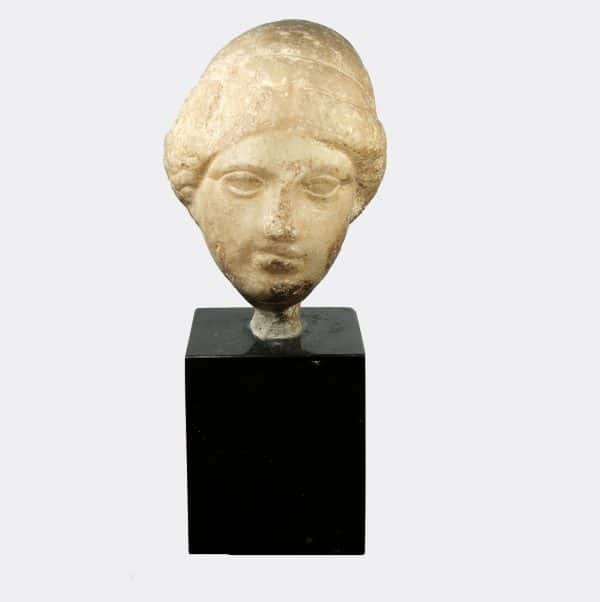 Greek Antiquities - Greek marble head of a woman