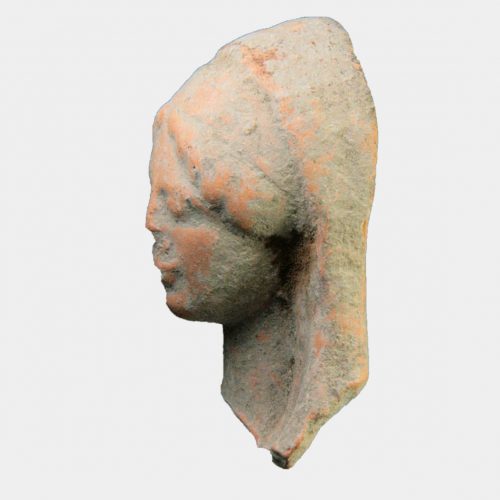 Greek Antiquities - Greek pottery head of a goddess