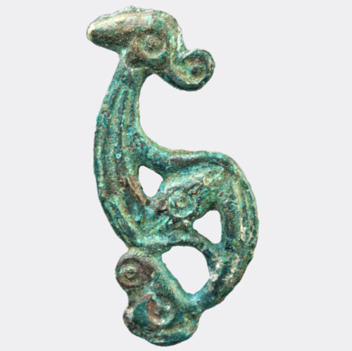 Roman Antiquities - East Brigantian Roman/Celtic bronze dragonesque fibula
