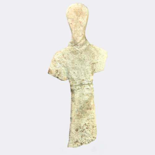 West Asian Antiquities - Bactrian marble Bird Man idol