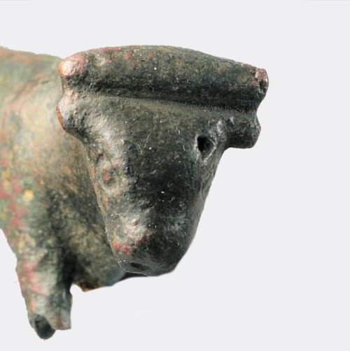 Greek Antiquities - Greek Archaic bronze bull