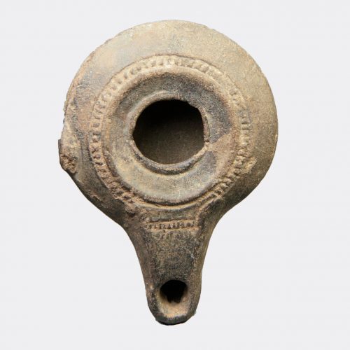 Roman Antiquities - Hellenistic pottery oil lamp