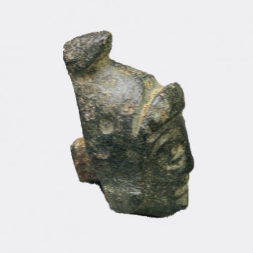 Roman Antiquities - Roman bronze head wearing a Phrygian cap