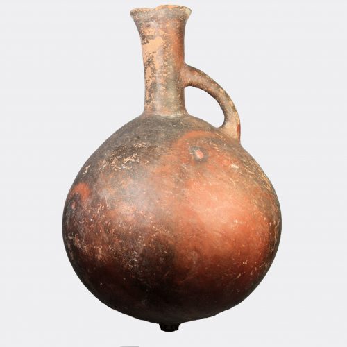 Cypriot Antiquities - Cypriot Bronze Age large slip coated pottery jug