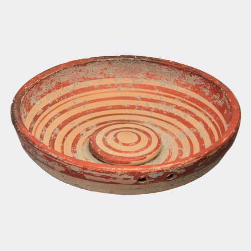 Miscellaneous Antiquities - Italic painted pottery omphalic libation bowl