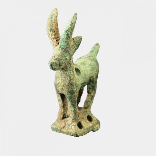 West Asian Antiquities - Parthian bronze amulet in the form of a goat