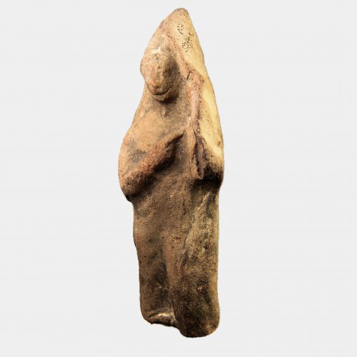 Cypriot Antiquities - Cypriot votive moulded pottery figure plaque