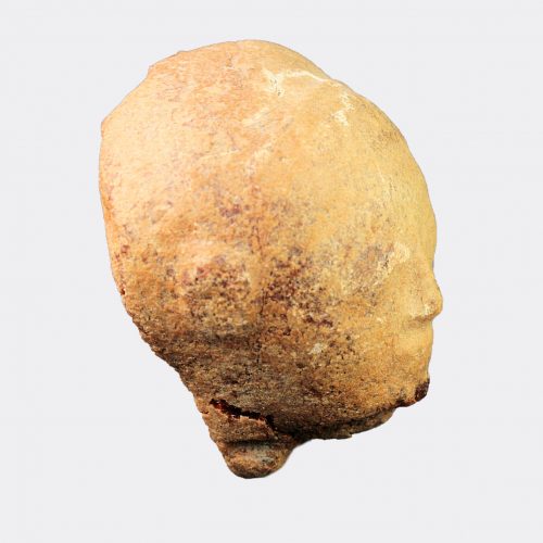 Miscellaneous Antiquities - Etruscan amber human head pendant