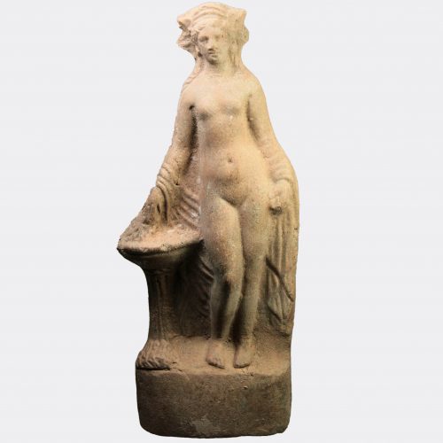 Greek Antiquities-Greek Hellenistic pottery figure of Aphrodite