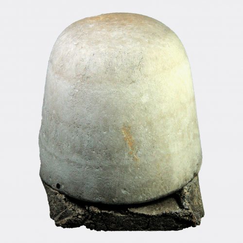 Egyptian Antiquities - Egyptian alabaster canopic lid of Imsety