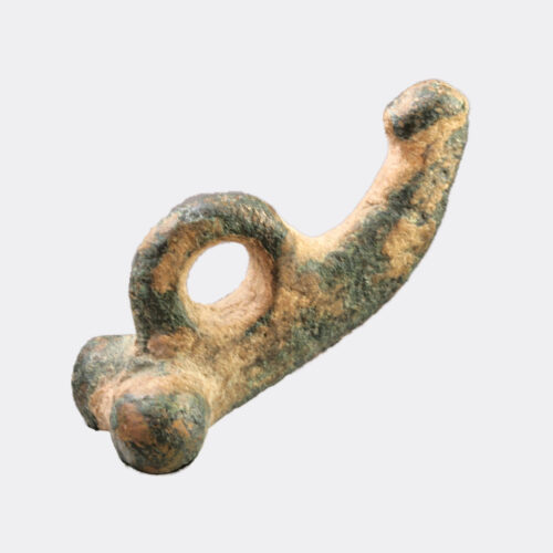 Roman Antiquities - Roman bronze phallic fascinus amulet