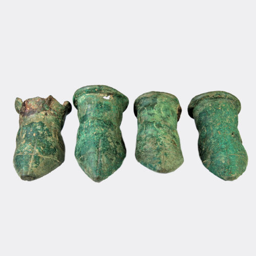 Roman Antiquities - Roman bronze goat's hoof furniture supports