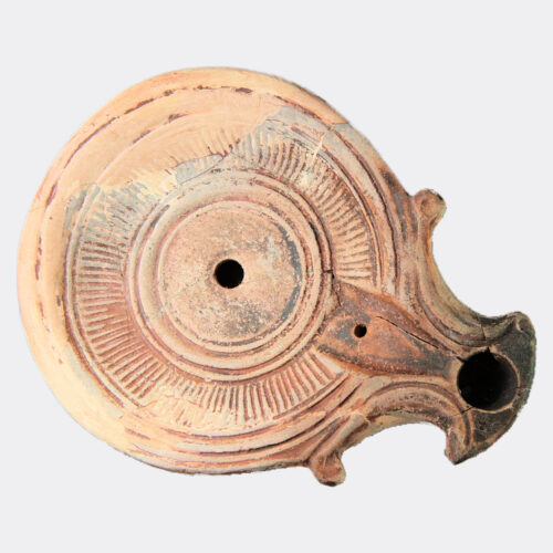 Roman Antiquities - Roman pottery oil lamp