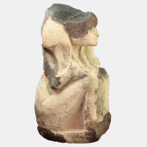 Egyptian Antiquities - Egyptian large faience figure