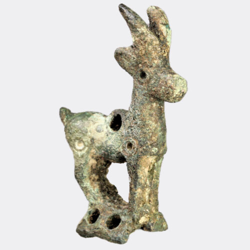 Miscellaneous Antiquities - Parthian bronze moufflon amulet