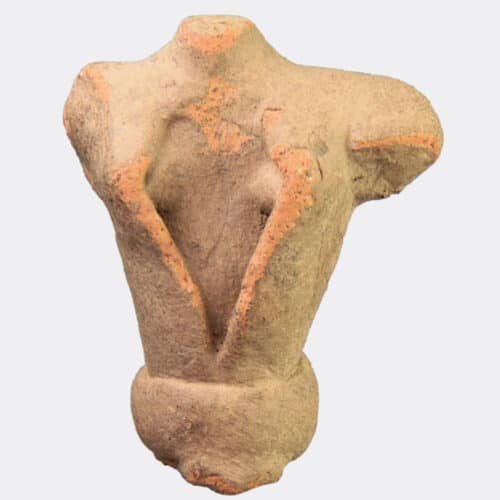 Greek Antiquities - Minoan terracotta goddess torso