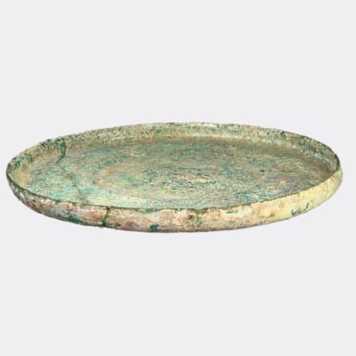 Roman Antiquities - Roman pale green glass dish