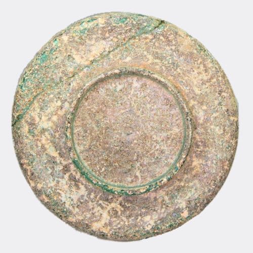 Roman Antiquities - Roman pale green glass dish