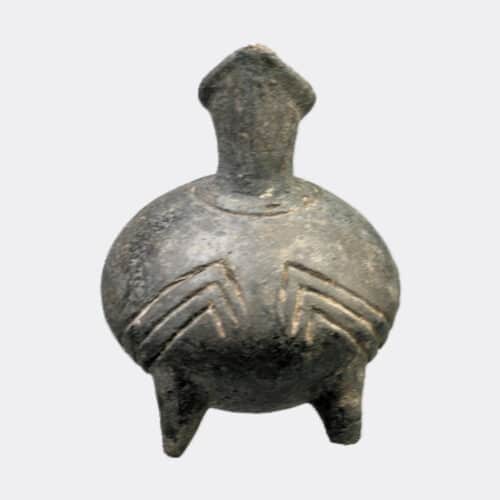 Miscellaneous Antiquities - Trojan Bronze Age miniature pottery tripod jug