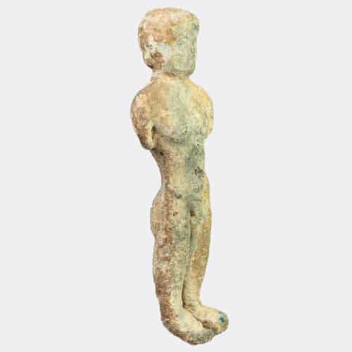 Roman Antiquities - Roman votive lead figure of a man