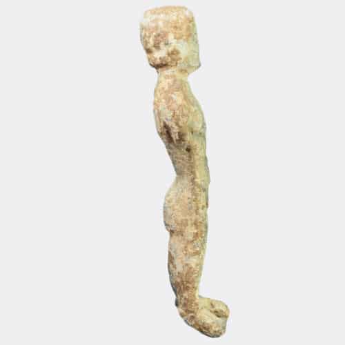 Roman Antiquities - Roman votive lead figure of a man