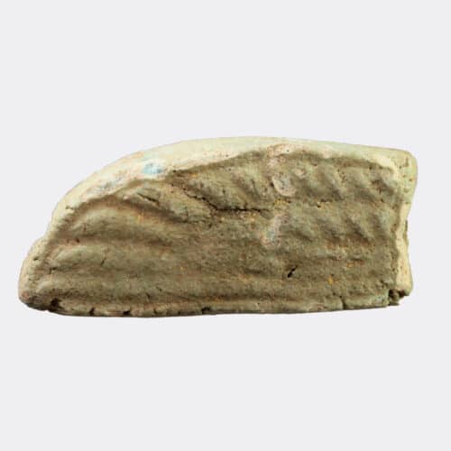 Egyptian Antiquities - Egyptian faience pectoral scarab wing