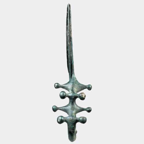 Miscellaneous Antiquities - Italic Villanovan bronze dragon-type fibula