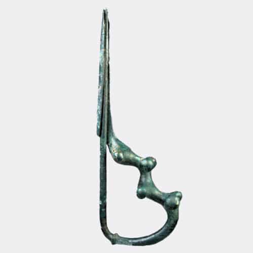 Miscellaneous Antiquities - Italic Villanovan bronze dragon-type fibula