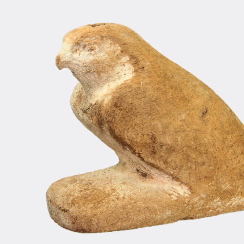 Egyptian wood figure of a Sokar falcon