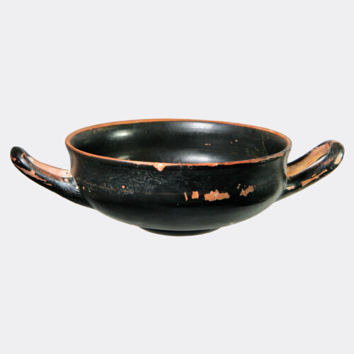 Greek Antiquities - Greek Attic fine black glazed pottery wine cup