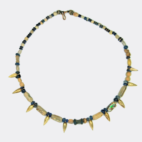 Ancient Jewellery - Necklace mounted with Roman and Islamic glass beads