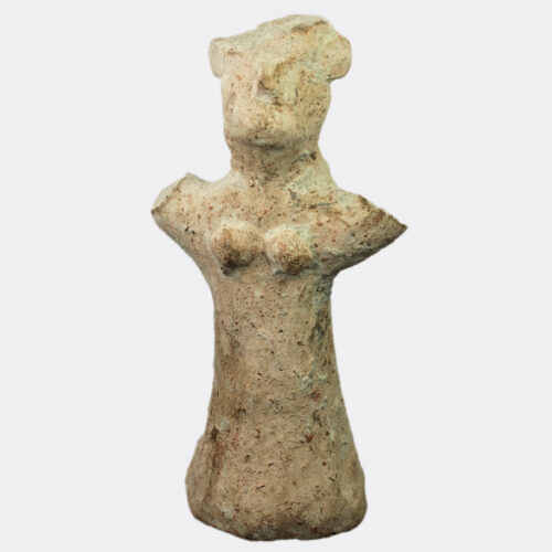 Cypriot pottery votive female figure with export license